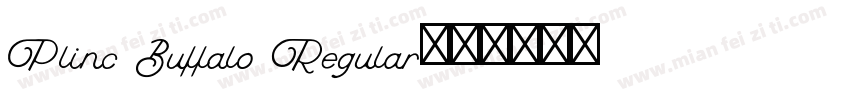 Plinc Buffalo Regular字体转换